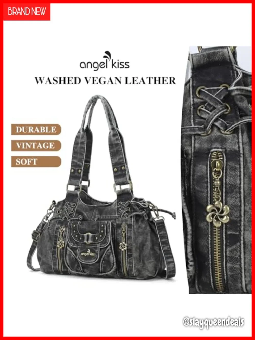 Small Hobo Bag Faux Leather Shoulder Handbag with Removable Strap